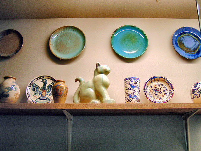Left Side Older Pieces - Walter Decorated, and Plates 2